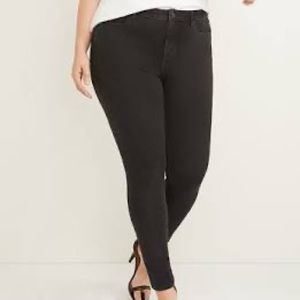 Lane Bryant mid rise super stretch skinny jeans